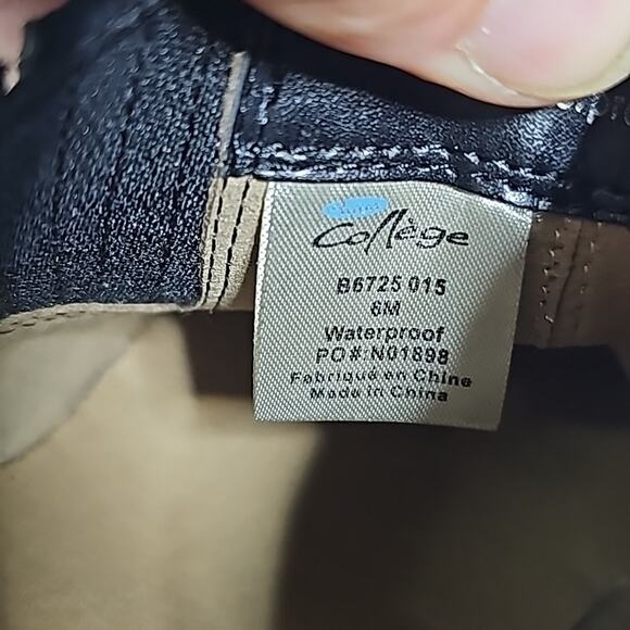 Aqua College Nan Black Leather Waterproof Slip On Mules Womens Size 6 NEW - Picture 12 of 14